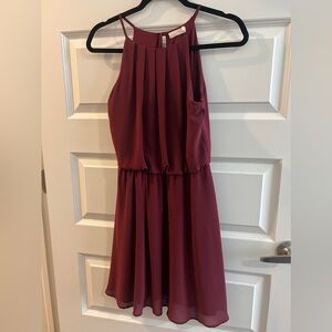 Burgundy dress